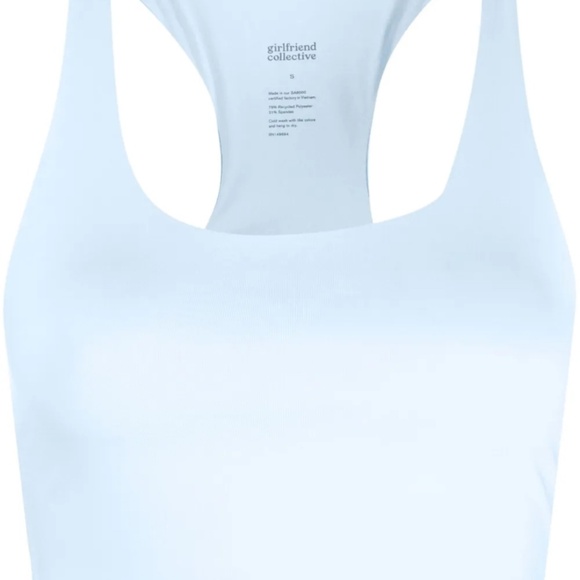 Girlfriend Collective Bra Top & Skort set in light blue - Picture 2 of 6